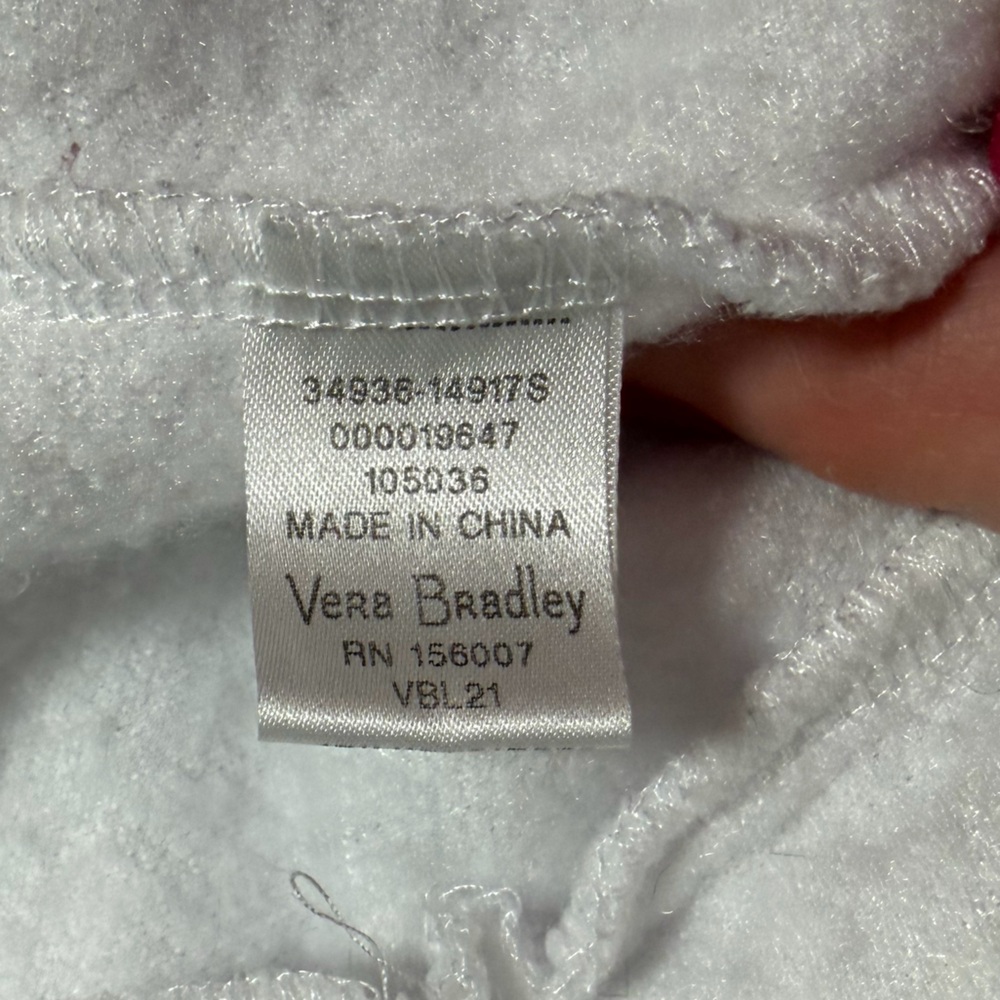 VERA BRADLEY Perfectly Plaid Teddy Fleece Half Zip Pullover- S - Picture 7 of 7